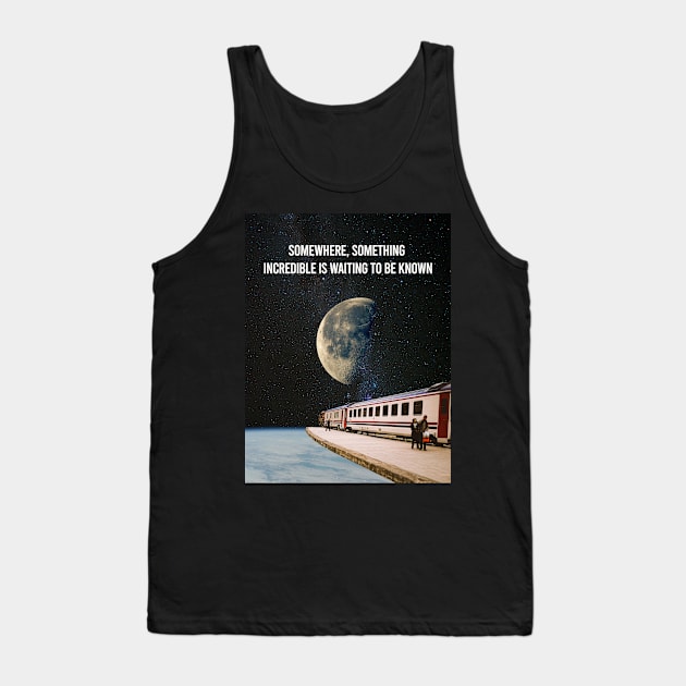 Last train to the moon Tank Top by brokenchina